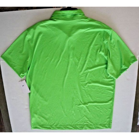 Nike 637167-313 Men's Sz XL Lime Green DRI-FIT Collared Polo Golf Shirt - Picture 8 of 8